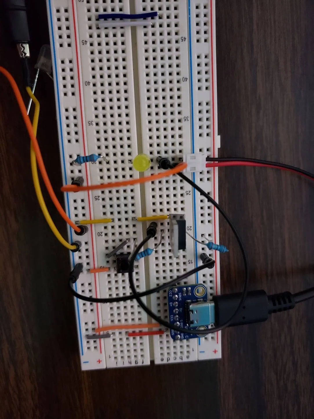 The breadboard prototype